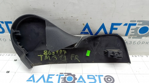Накладка боковая паcсажирского сидения левая Tesla Model 3 18-23 черная, царапины