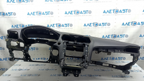 Торпедо передняя панель с AIRBAG Ford Fusion mk5 17-20 черная под start-stop, динамик и проекцию, без сетки на динамик