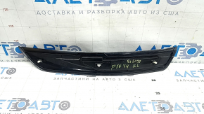 Накладка порога зовнішня ззаду ліва BMW 5 F10 11-16 чорна, подряпини