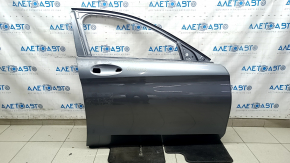Двері голі передні права Mercedes C-class W205 15-21 алюміній, графіт 992, в клею