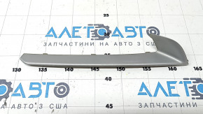 Молдинг нижньої ґрати переднього бампера правий BMW 5 F10 14-16 матовий хром під ПТФ. Base, пісок
