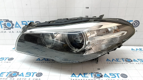Фара передня ліва в зборі BMW 5 F10 14-16 ксенон, під полірування, подряпина.