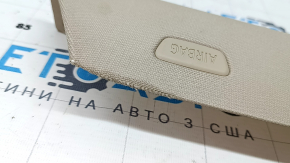 Накладка передней стойки верхняя правая BMW 5 F10 11-16 бежевая oyster, под чистку, потерта