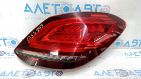 Ліхтар правий Mercedes C-class W205 19-21 LED пошкодження водою, обліз відбивач, подряпини