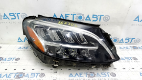 Фара передняя правая в сборе Mercedes C-class W205 19-21 LED с уплотнителем, песок, скол, царапины