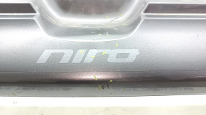 Бампер задний голый Kia Niro 17-19 HEV, PHEV без парктроников, графит, царапины, потертость