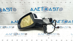 Зеркало боковое левое в сборе Audi Q5 80A 18-24 15 пинов, автозатемнение, поворотник, BSM, подогрев, белое