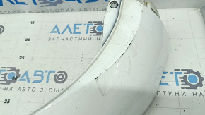 Губа переднего бампера Audi Q5 80A 18-20 белая, царапины, трещины