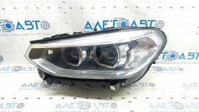 Фара передня ліва в зборі BMW X3 G01 18-21 галоген+LED, з кріпленням, під полірування