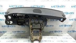 Торпедо передня панель з AIRBAG Mercedes C-class W205 19-21 без проекції, чорна, чорні накладці, під чистку, контакт з водою, іржавий піропатрон, потертість