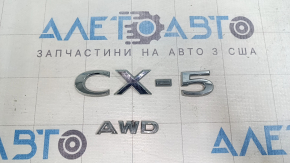 Емблема напис СХ5 AWD двері багажника Mazda CX-5 22-25 зламане кріплення