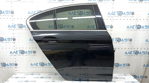 Дверь в сборе задняя правая BMW 5 G30 17-23 keyless, ручка без хром молдинга, черный 475, тычка