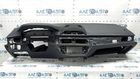 Торпедо передняя панель с AIRBAG BMW 5 G30 17-23 черная под проекцию