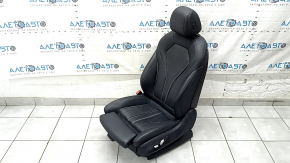 Водійське сидіння BMW 5 G30 17-20 з airbag, електричне, підігрів, шкіра Dakota, чорна, Sport, з підголівником, потерто, під чищення