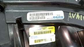 Фара передняя левая Toyota Avalon 13-16 галоген, CAPA, DEPO, песок