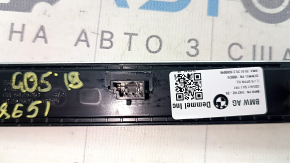 Вставка накладки порога передня права BMW X5 G05 19-23 хром BMW, з підсвічуванням, подряпини