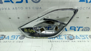 Решітка бампера ліва Toyota Avalon 13-15 хром, пісок, без вставки