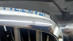 Решетка радиатора grill в сборе BMW X5 G05 19-25 с жалюзи дефлектором радиатора 3.0T с моторчиком, X-LINE, под камеру 360, хром, царапины