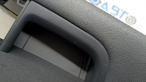 Обшивка дверей картка передня ліва BMW X5 G05 19-23 чорна шкіра, вставка під дерево Fineline Stripe, підлокітник шкіра бежева, з ручкою і накладками, подряпини