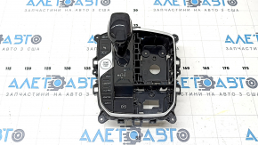 Шифтер КПП з ручкою BMW X5 G05 19-22 під парктроніки та stop-go, повітря під склом, поліз хром, подряпини, вигоріла ручка