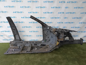 Четверть передняя левая Audi A4 B9 17-20 отпилена, с центральной стойкой графит