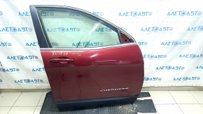 Дверь в сборе передняя правая Jeep Cherokee KL 14-23 keyless, красный PRV, накладка структура