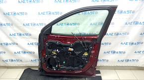 Дверь в сборе передняя правая Jeep Cherokee KL 14-20 keyless, красный PRV, накладка структура