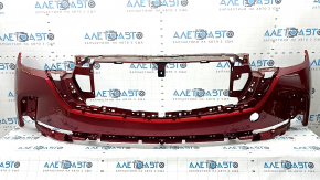 Бампер передній голий Mazda CX-50 23-26 червоний, притиснутий, подряпини, зламані кріплення