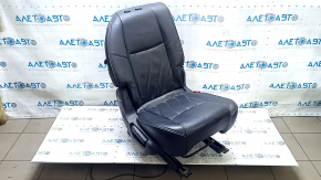 Задній ряд сидінь 2 ряд праве Infiniti JX35 QX60 13-13 шкіра чорна, перфорація, потріскана шкіра, зам'ята