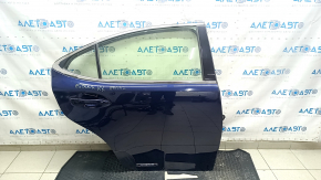 Дверь в сборе задняя правая Lexus ES300h ES350 13-18 hybrid, keyless, синий 8V3, царапины, царапины на хром молдинге