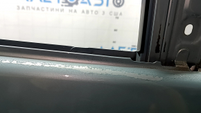Дверь голая задняя правая Toyota Prius 30 10-15 зеленый 781, крашена, мусок под лаком, вмятина