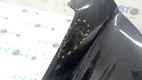 Решетка переднего бампера нижняя Toyota Prius 30 13-15 рест без птф, черный глянец, примята, сломаны крепления, трещина, царапины