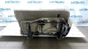 Задний ряд сидений 2 ряд левое Nissan Pathfinder 13-14 кожа бежевая, с подлокотником и ремнем, под чистку, надрыв