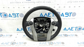 Кермо голе Toyota Prius 30 10-15 гума, чорне, з кнопками, з керуванням круїз-контролю, подряпини, потерт