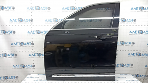Двері в зборі передні ліві Volvo XC90 16-26 INSCRIPTION, keyless, чорний 717, вм'ятина, подряпини на молдингу