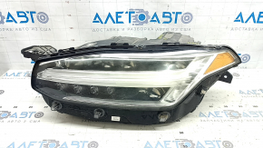 Фара передняя левая в сборе Volvo XC90 16-18 LED, под полировку, паутинка