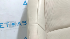 Обшивка спинки пассажирского сиденья Lexus ES300h ES350 13-15 кожа бежевая, под подогрев и вентиляцию, потрескана кожа, под химчистку