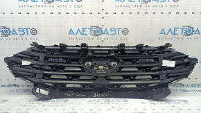 Решетка радиатора grill Ford Edge 19-24 в сборе со значком, без камеры, песок, сколы