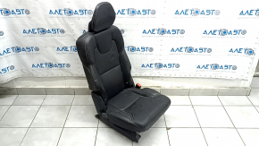 Заднє сидіння праве Volvo XC90 16-23 підігрів, шкіра чорна, наппа, перфорація, підігрів, під 3 ряди, подряпини, зам'ято, під хімчистку