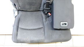 Вид сиденья сверху для Dodge Journey 2009-2020, обивка черного цвета.