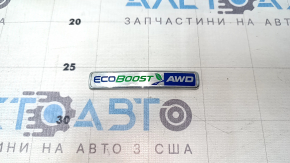 Емблема напис ECOBOOST AWD двері багажника Ford Edge 19-24 поліз хром