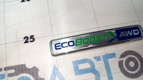 Эмблема надпись ECOBOOST AWD двери багажника Ford Edge 19-24 полез хром