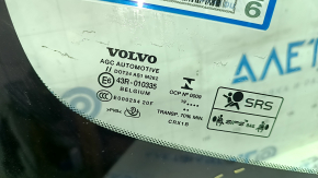 Маркировка на стекле Volvo XC40, информация о производителе