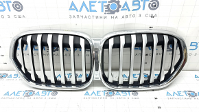 Решітка радіатора grill BMW X1 F48 20-22 Basis, подряпини