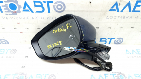 Дзеркало бічне ліве в зборі Mazda CX-30 20-23 6+4 піна, BSM, підігрів, пам'ять, поворотник, графіт, подряпини