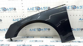 Крыло переднее левое Audi A4 B9 17-19 с кронштейном, графит LX7L, тычка