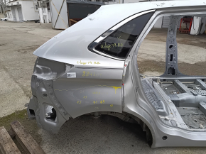 Чверть крило задня права Ford Edge 15-24 на кузові, срібло, шпакля