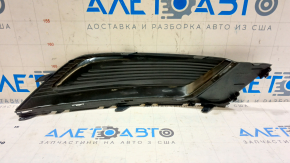 Решетка переднего бампера левая Ford Fusion mk5 17-18 без птф мат, с мат молдингом