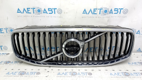 Грати радіатора grill зі значком Volvo XC60 18-21 під камеру, пісок, надламані кріплення