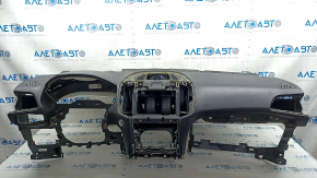 Торпедо передняя панель с AIRBAG Ford Edge 19-24 черная start-stop, надлом, царапины
